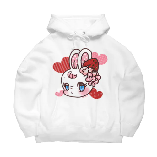 おすましBunny いちご味 Big Hoodie