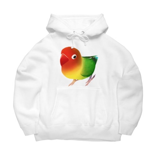 ボタンインコ　おすましルリゴシボタンインコ【まめるりはことり】 Big Hoodie