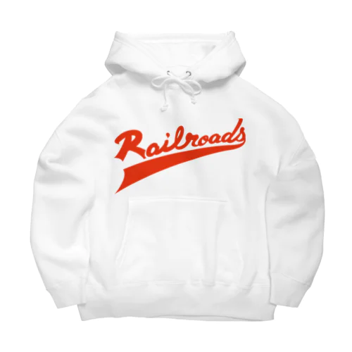 Railroadsロゴタイプ　あか Big Hoodie