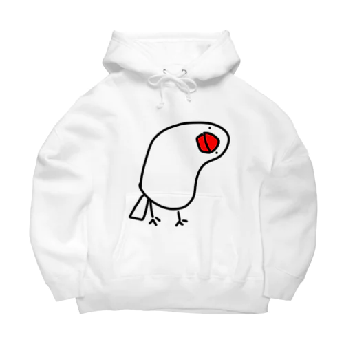 首かしげ文鳥 Big Hoodie