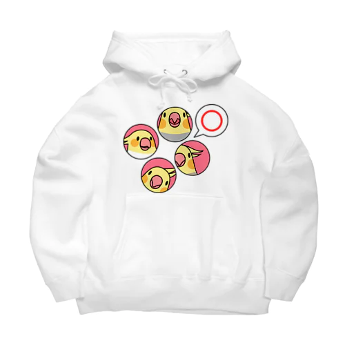 オカメインコまる〇【まめるりはことり】 Big Hoodie