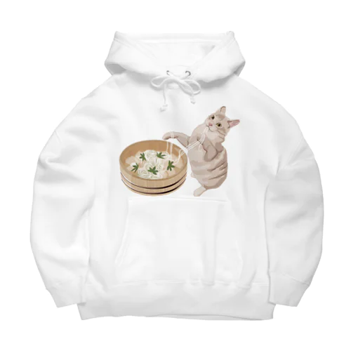 そうめん猫 Big Hoodie