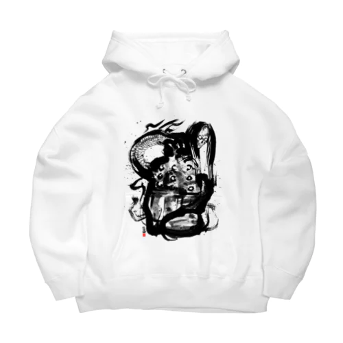 水墨画「道成寺の蛇」 Big Hoodie