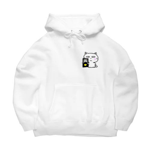 警察　白猫のミャウ Big Hoodie