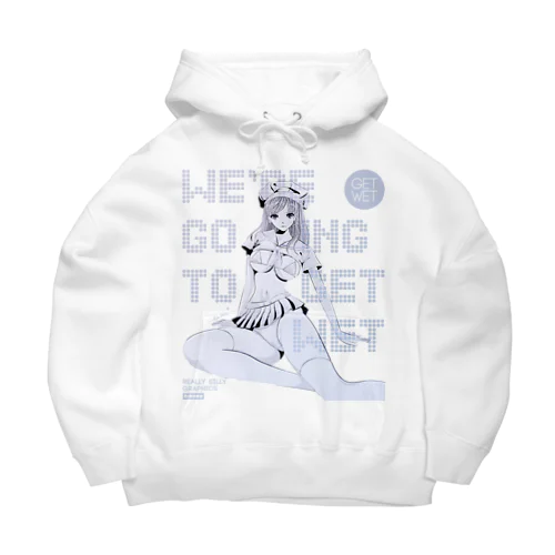 GET WET セーラーマリン オーロラ ホワイト Big Hoodie