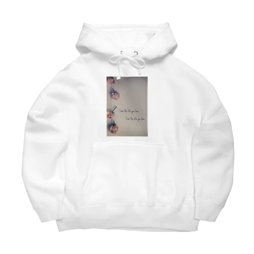 薔薇のドライフラワー Big Hoodie