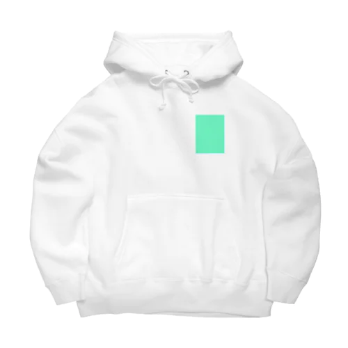 エメラルドグリーン　長方形 Big Hoodie