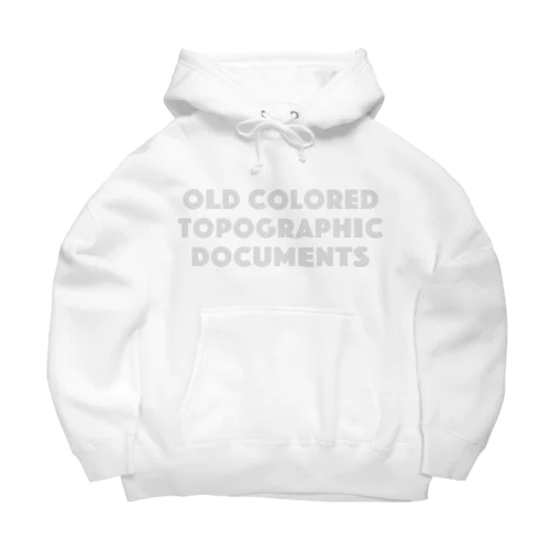 OLD Colored Topographic Documents Big Hoodie