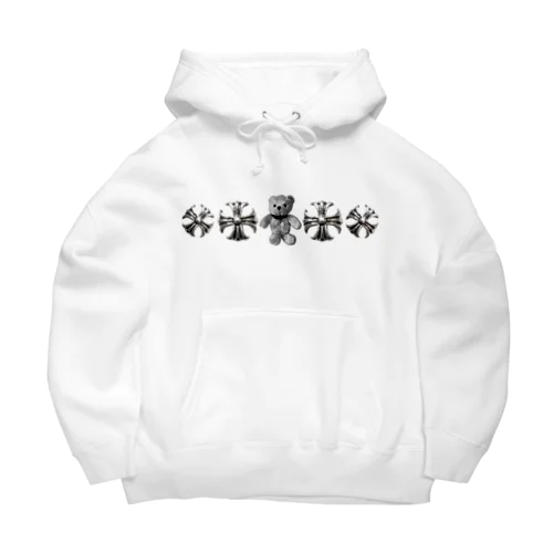 Greek Crosses Teddy - monochrome Big Hoodie