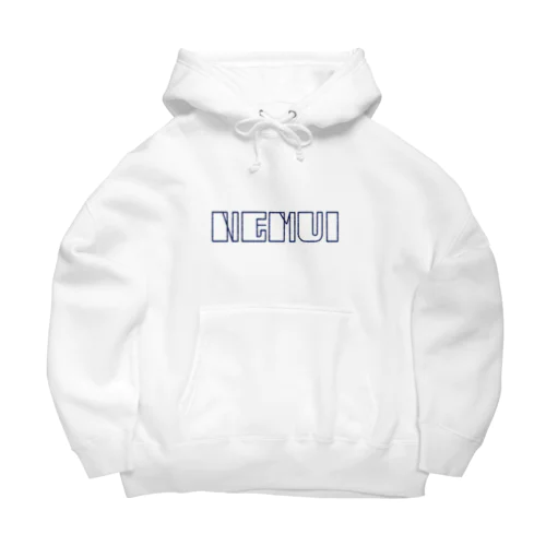 手レタリング NEMUI Big Hoodie