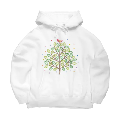 Tree and Bird Big Hoodie