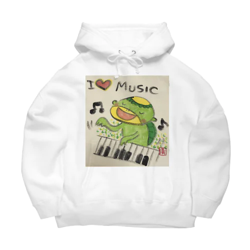 ピアノかっぱくん Piano Kappa-kun Big Hoodie