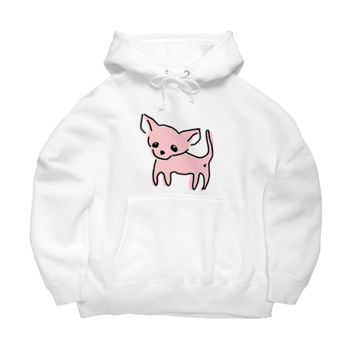 ゆるチワワ（ピンク） Big Hoodie