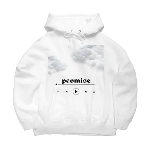 pcomiseバックシルエットパーカー Big Hoodie