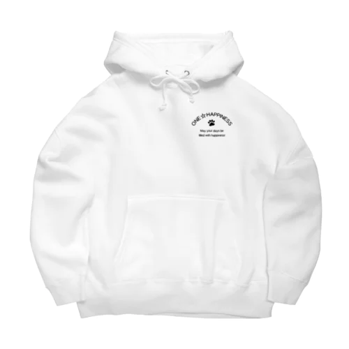 わんハピネス　ロゴ Big Hoodie