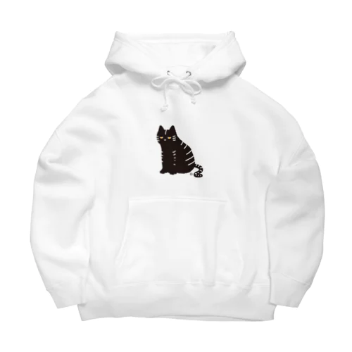 トラネコ・黒・小 Big Hoodie