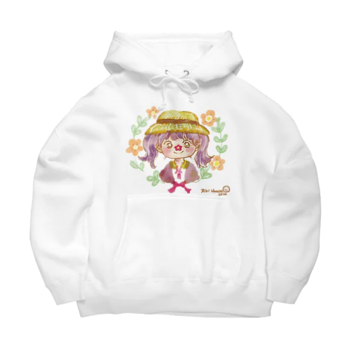 麦わら帽子の女の子シリーズ。 Big Hoodie