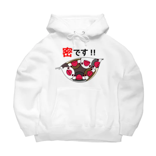 密です！文鳥さん【まめるりはことり】 Big Hoodie