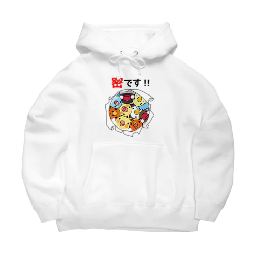 密です！鳥まみれ3密【まめるりはことり】 Big Hoodie