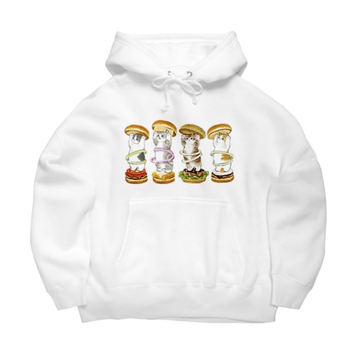 にゃんこバーガー Big Hoodie