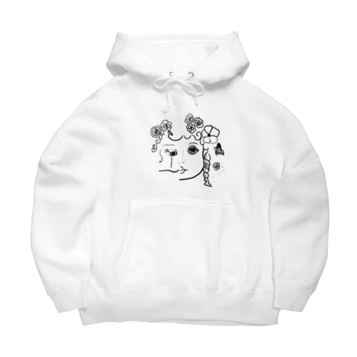 Baby in the flower field Big Hoodie