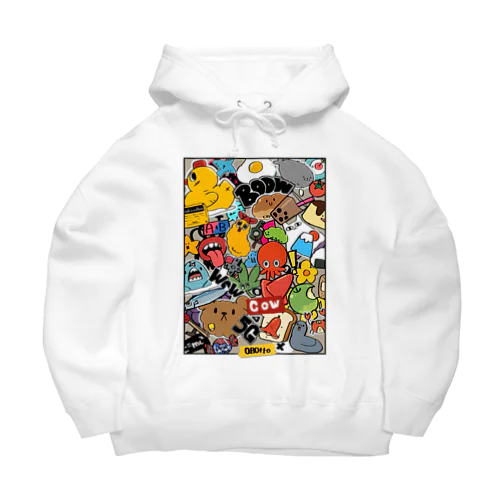 ステッカーボム アート おかゆ帝国 Big Hoodie