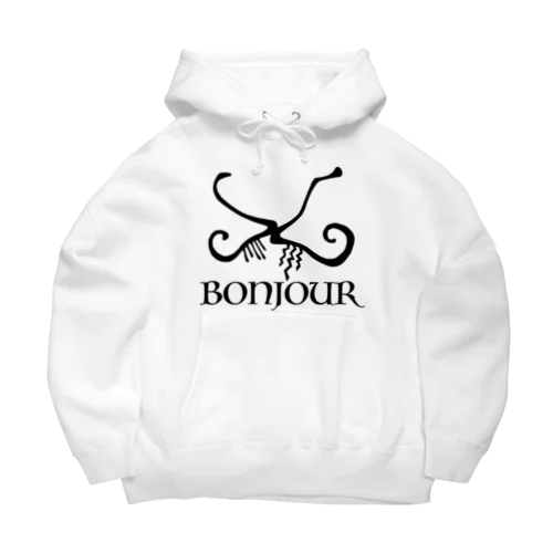 Bonjour hanage Big Hoodie