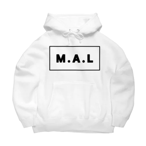 M.A.L  定番ロゴ ビッグシルエットパーカー