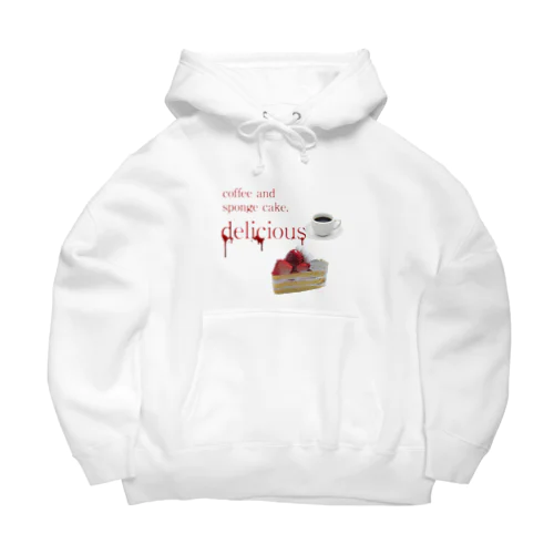 coffee and sponge cake, delicious Big Hoodie