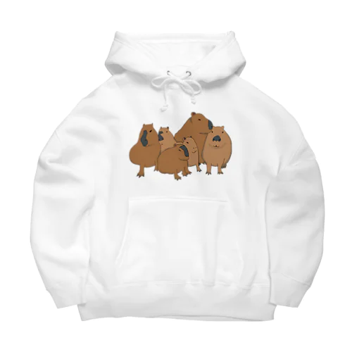 寄り添うカピバラ　 Big Hoodie