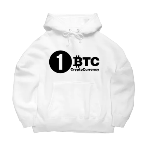 1BTC(Black-Logo) ビッグシルエットパーカー