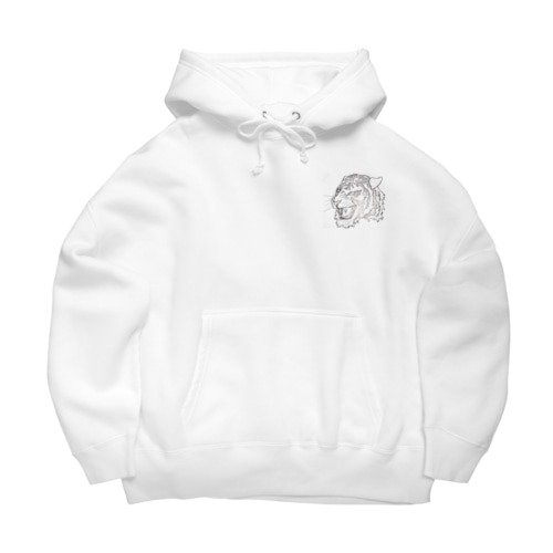 手書きトラくん Big Hoodie