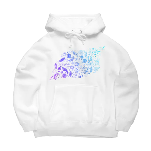 淡水プランクトンペイズリー（） Big Hoodie