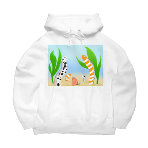 ニシキ・チンアナゴの中に迷いこんだ忍者スリスリくん Big Hoodie