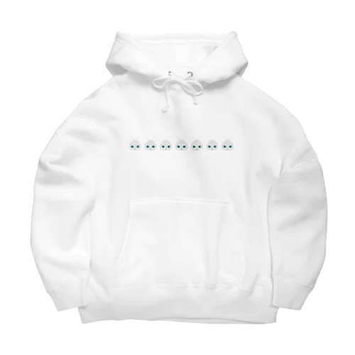 薄いグレーのニャンコ Big Hoodie