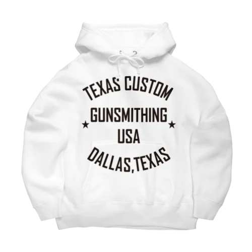 TEXAS CUSTOM GUNSMITHING SIMPLE TEXT ビッグシルエットパーカー