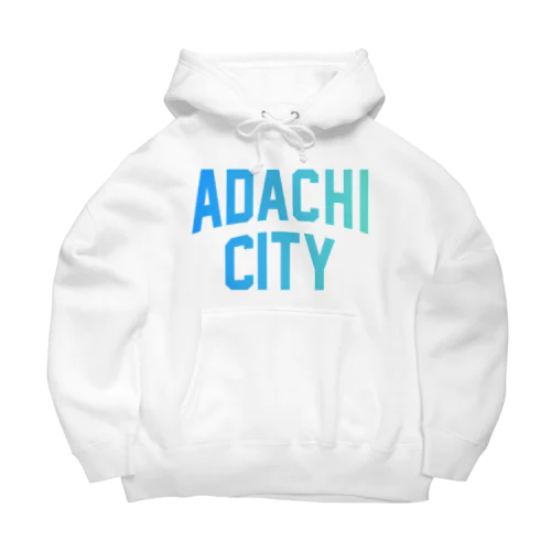 足立区 ADACHI CITY ロゴブルー Big Hoodie