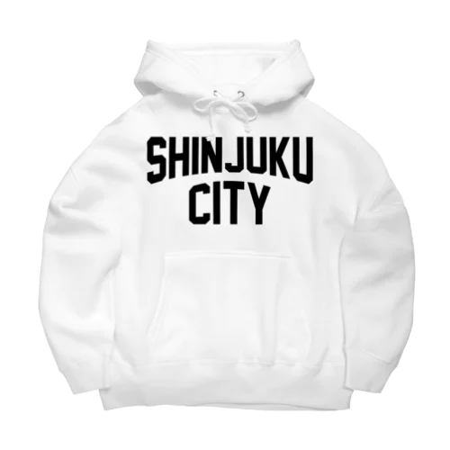 新宿区 SHINJUKU CITY ロゴブラック ビッグシルエットパーカー