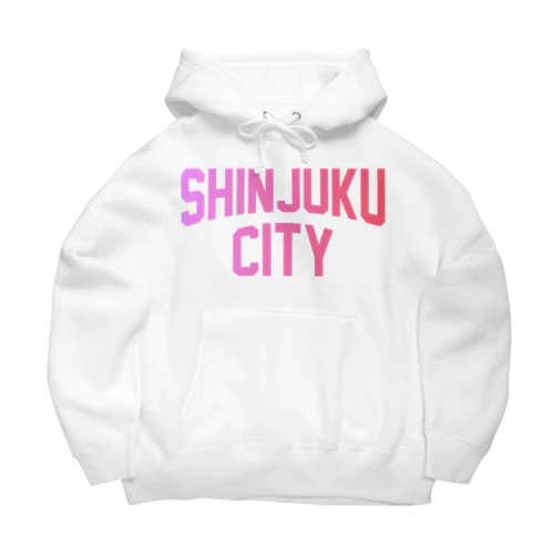 新宿区 SHINJUKU CITY ロゴピンク ビッグシルエットパーカー