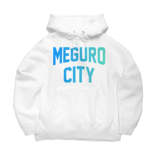 目黒区 MEGURO CITY ロゴブルー Big Hoodie