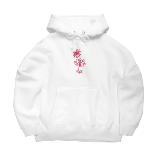 太陽とお花 Big Hoodie