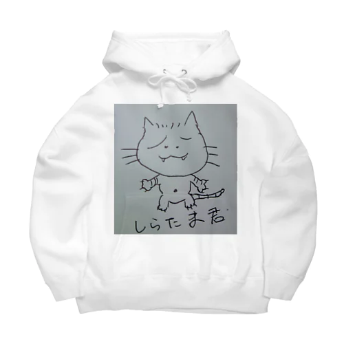 猫、しらたま君 Big Hoodie