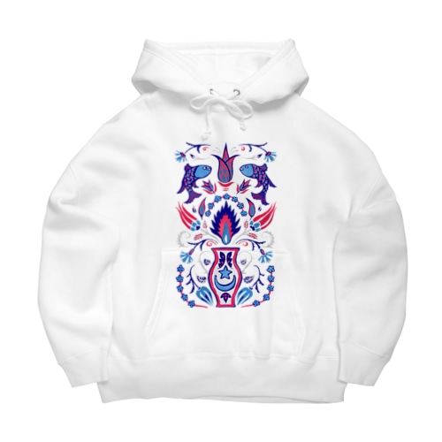 🇹🇷トルコのイズニックタイル【ラピスラズリ】 Big Hoodie