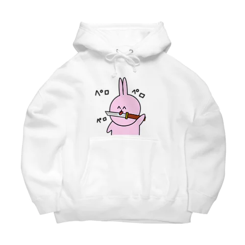 うさぎペロペロビッグシルエットパーカー Big Hoodie