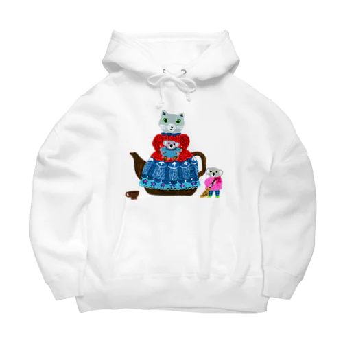 ねこのティーコゼ Big Hoodie