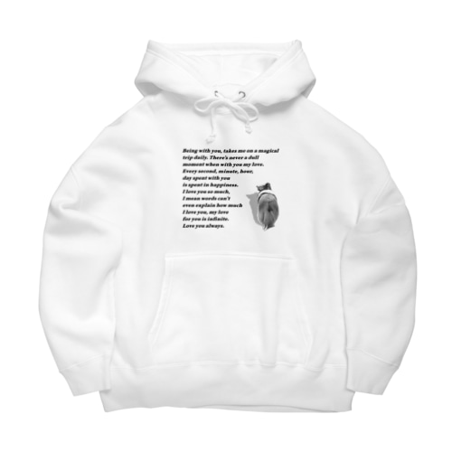 シェルティ　後ろ姿 Big Hoodie