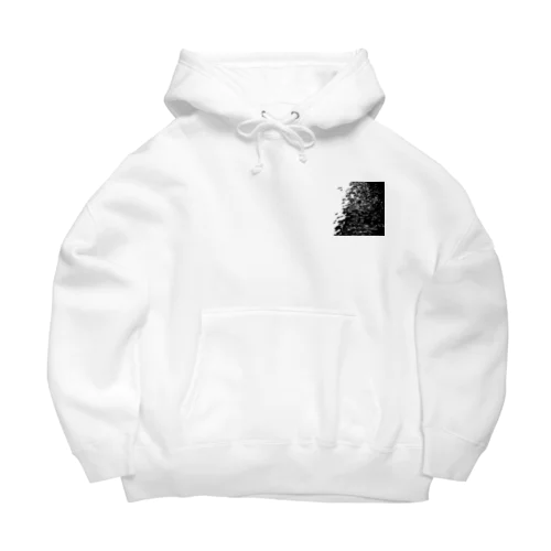 波紋 (黒×背景なし) Big Hoodie