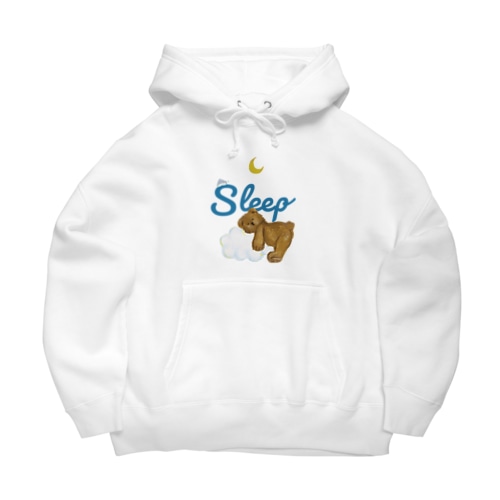 sleep　おやすみ　ぬいぐるみ　テディベア Big Hoodie
