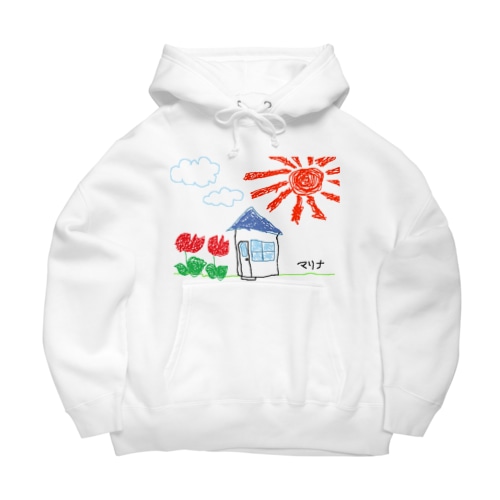 画伯マリナの暖かな我が家 Big Hoodie
