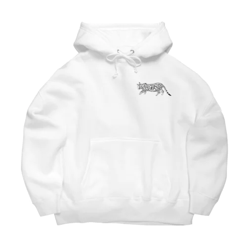 モノトーンのベンガル猫 Big Hoodie